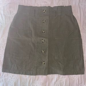 Olive green fall skirt!